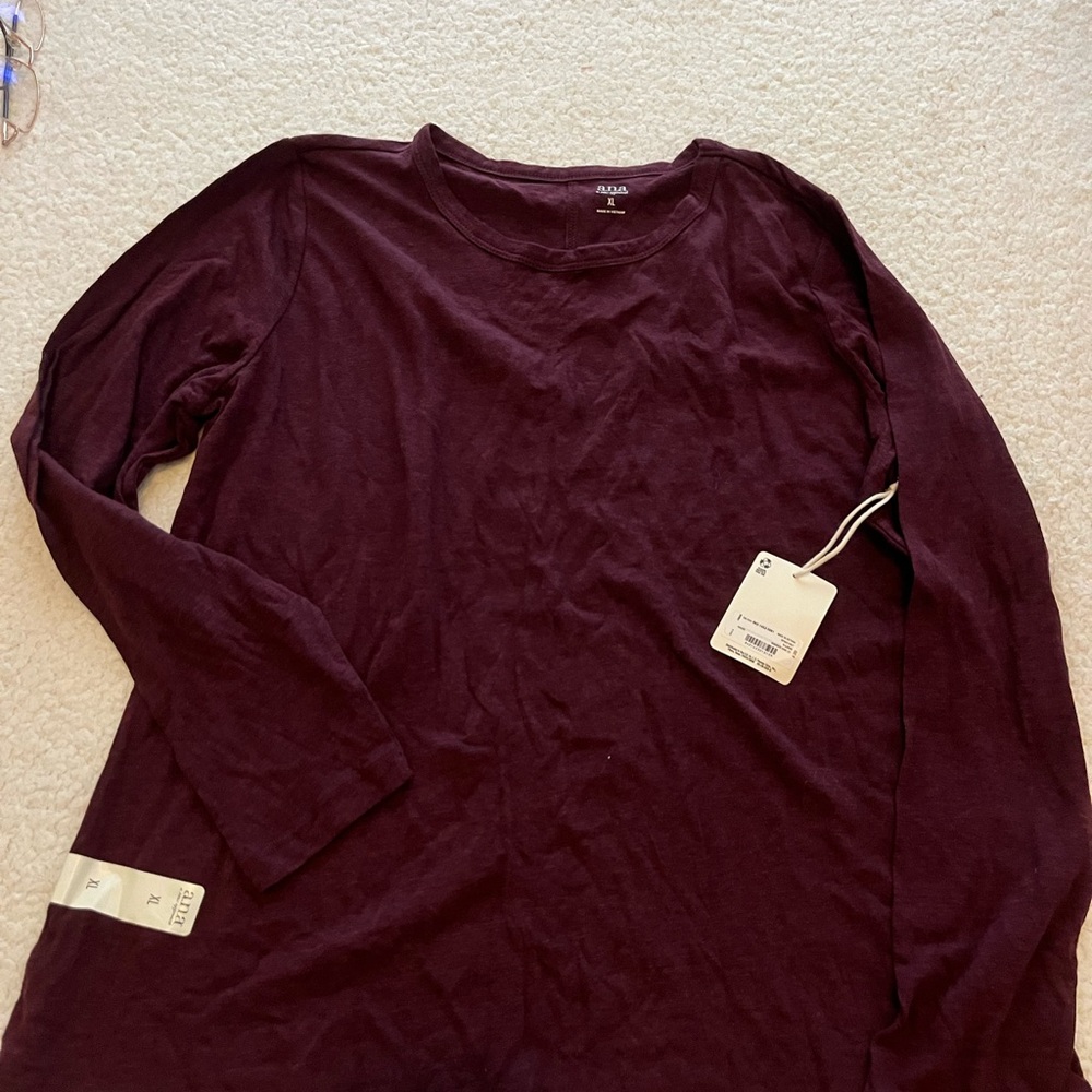 A.N.A (JCPenney), XL, women’s long sleeve top (T-Shirt)